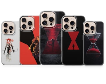 Black Widow Phone Case Tactical Avengers Spy Cover for iPhone 18Pro, 17, 16e, 15, 14, 13, 12, Samsung S26, S25, A17, A57, Pixel 11, 10, 9A