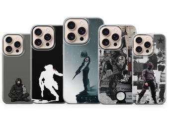 Winter Soldier Phone Case Bucky Soldier Comics Cover for iPhone 17e, 17Pro, 16e, 15, 14, 13, 12, Samsung S26, S25, A17, A57, Pixel 10Pro, 9A
