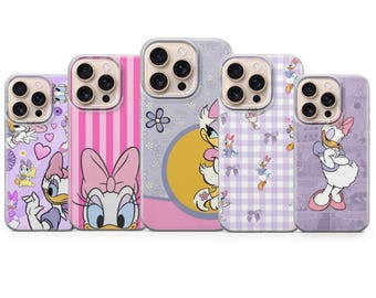 Daisy Duck Phone Case Retro Disney Classic Cover for iPhone 17e, 17Pro, 16e, 15, 14, 13, 12, Samsung S26, S25, A17, A57, Pixel 10Pro, 9A
