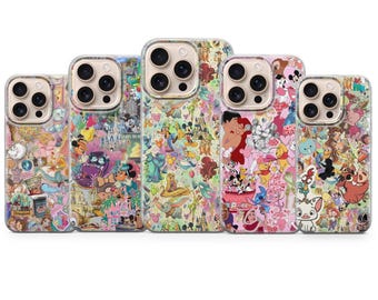 Disney Phone Case Magical Kingdom Dreamy Art Cover for iPhone 17, 17Pro, 16e, 15, 14, 13, 12, Samsung S26, S25, A17, A57, Pixel 10Pro, 9A