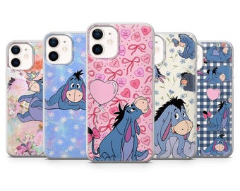 Eeyore Phone Case Cute Childhood Donkey Cover for iPhone 17, 17Pro, 16e, 15, 14, 13, 12, Samsung S26, S25, A17, A57, Pixel 10Pro, 9A, 8
