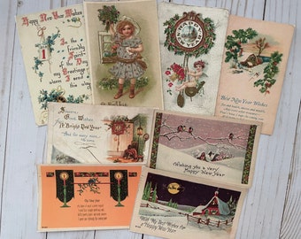 Antique New Year's Postcards