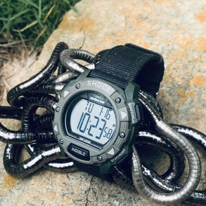Timex Expedition Shock M252 W8 2012 Indiglo Army Green black Nylon Band Digital Watch Etsy India