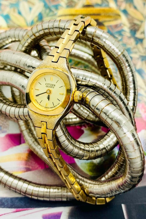 Citizen Women's Retro Quartz Dress Watch 5920-S49585 Gold Tone