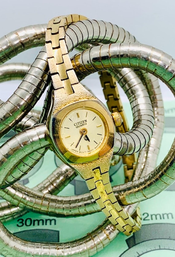 Citizen Women's Retro Quartz Dress Watch 5920-S49585 Gold Tone