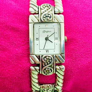 Brighton Rosarita Spanish Inspired, Silver Plated Bracelet Watch s-l400.jpg main image 2