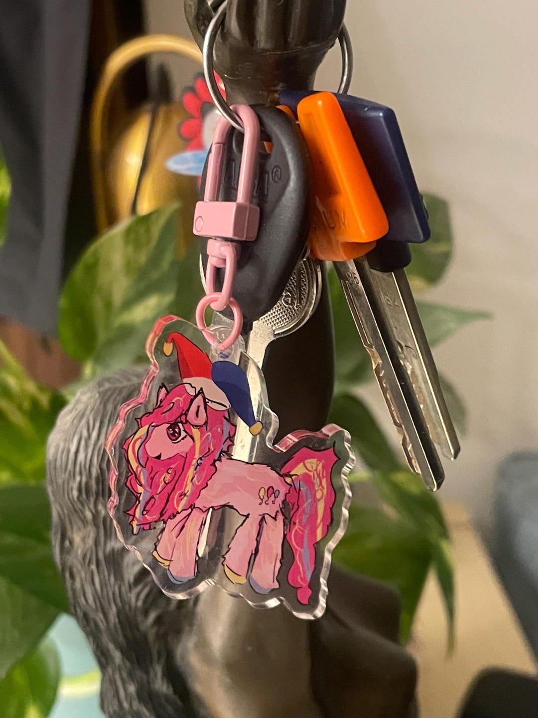 Pinkie Pie MLP Keychain - My Little Pony Acrylic Charm 5cm - Friendship ...