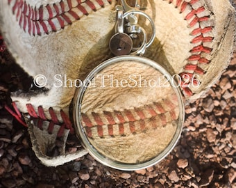 Llavero de béisbol de doble cara