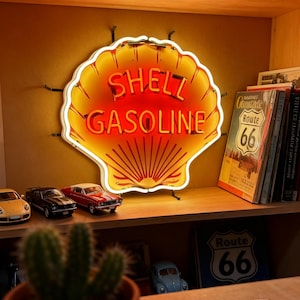 Shell Gas Neon Sign - Etsy