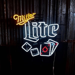 Vintage Miller Lite Sign - Etsy