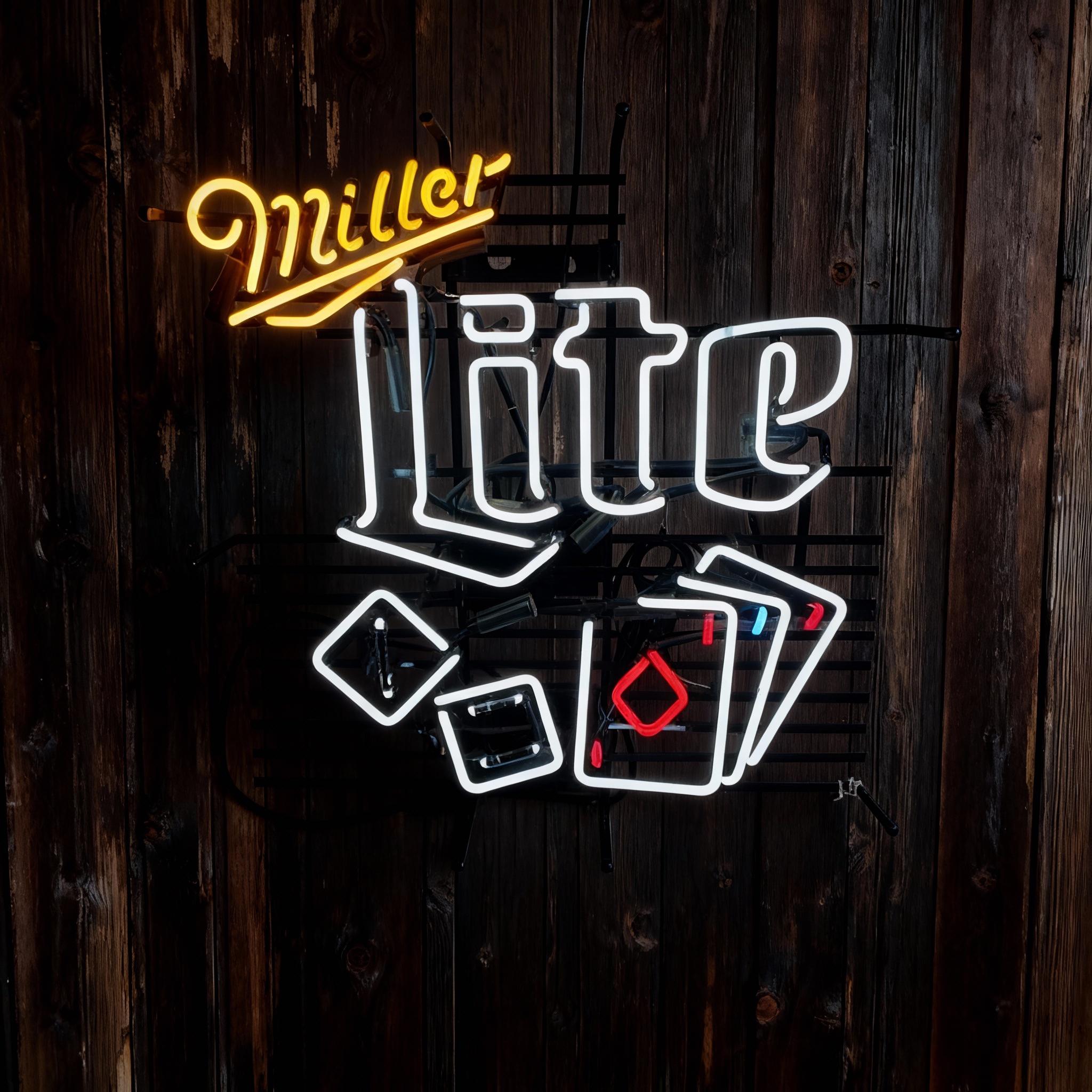 Vintage Miller Light Sign - Etsy Canada