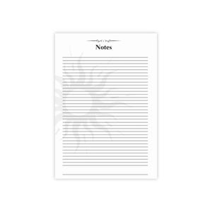 Solstice Summit Lined Notepad – Celestial Sun Watercolor Art, Large Writing Pad
