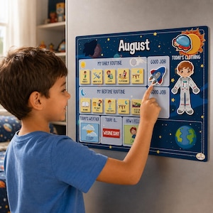 Personalized Visual Schedule for Kids | Magnetic Daily Routine Board | Autism & ADHD Routine Chart | My Way by Magic Ideas