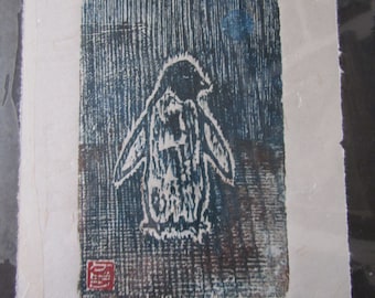 斎藤清 サイン入り 額入り 会津木版画「冬の橋」 - Etsy 日本
