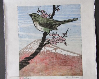 完全一点物　水晶　彫刻　梅の木と小鳥　梅の花の色も天然です　鑑別書付 il_340x270.3087834669_dj01.jpg