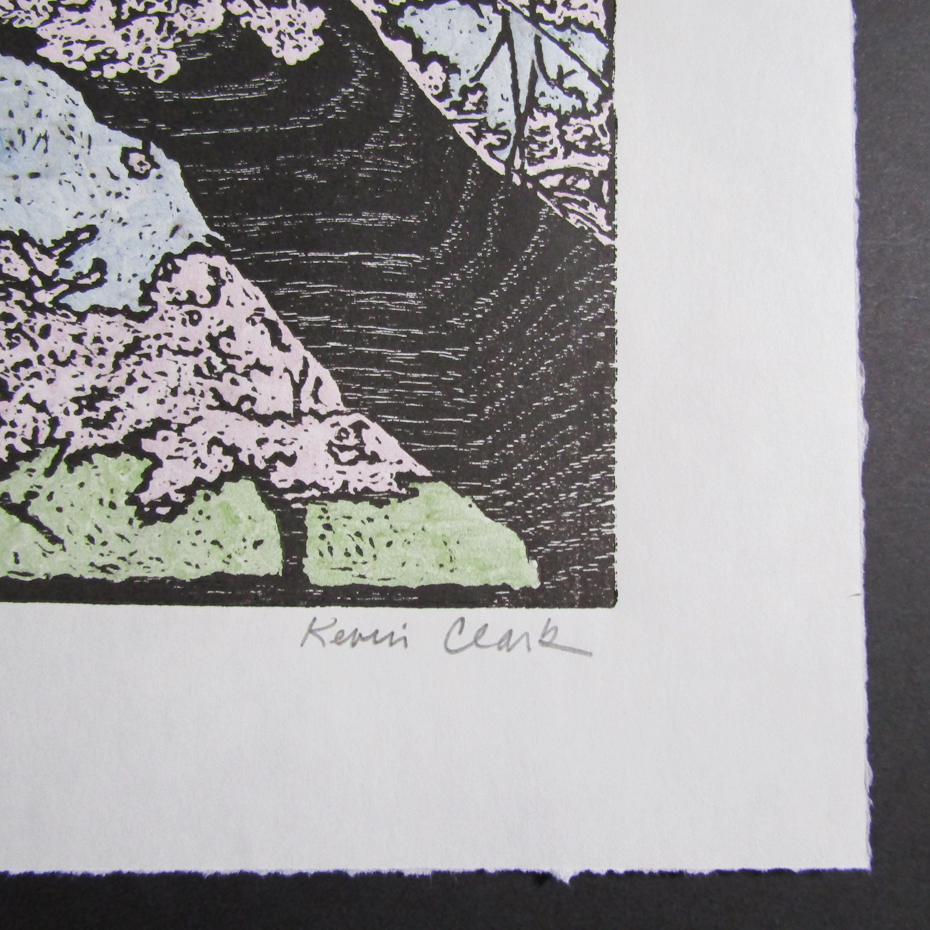 Original Hand Carved Woodblock Print Woodcut Moku Hanga Hirosaki