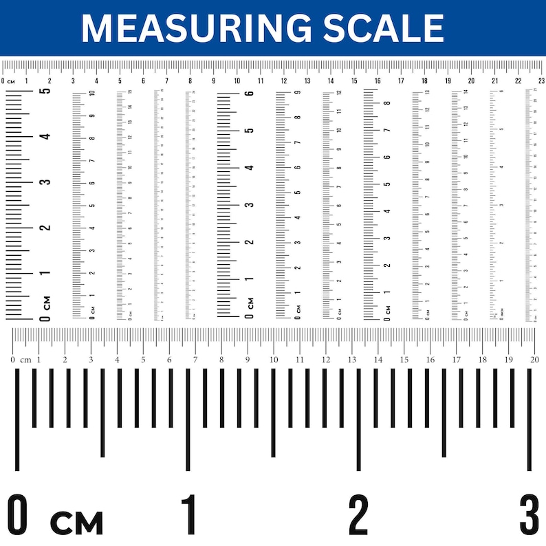 Ruler SVG Bundle, Centimeters, Cricut & Glowforge Files (digital ...