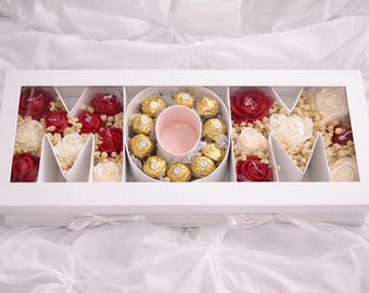 Mother's Day Gift Soy Wax Pillar Candle - Handpoured Floral Scented Home Decor