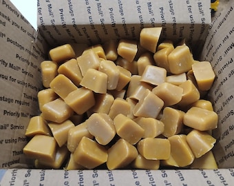 9 Pounds or Pure USA Triple Filtered Beeswax Small Blocks/Pellets