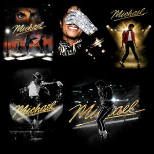 Michael Jackson PNG Graphic Tee Design Digital Download, MJ Prints, T Shirt Design, Tumbler Wrap, Poster JPg PNG File Artwork Bundle