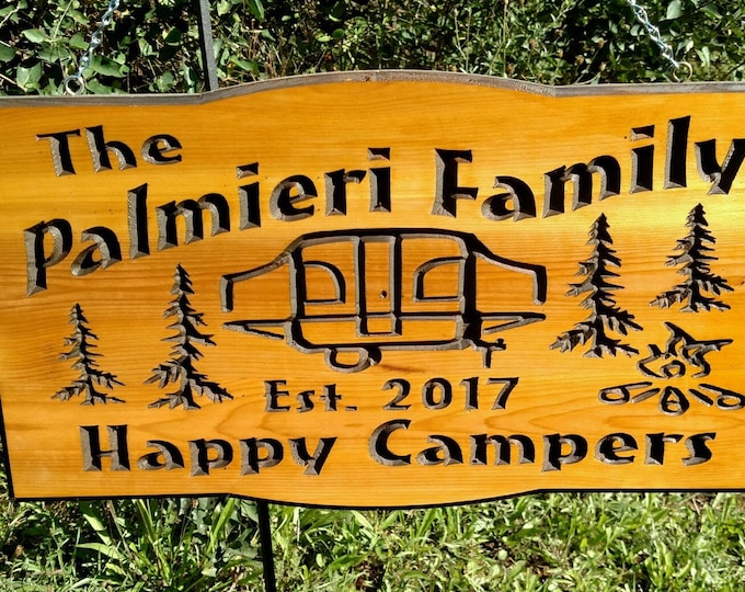 Pop Up Camper Vintage Camper Sign