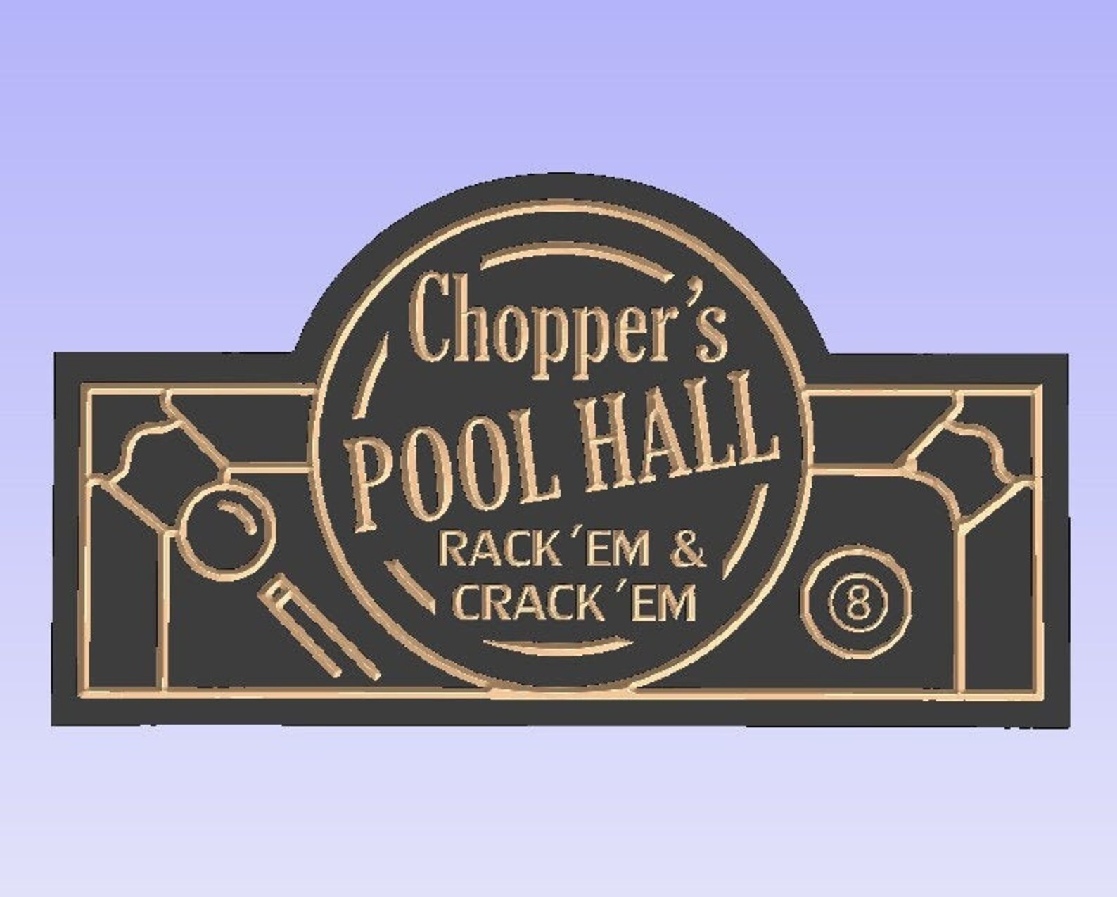 Pool Hall Custom Carved Wood Sign Etsy