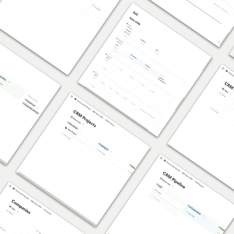 Notion Sales CRM Template | All-in-one Sales Pipeline & Client Manager ...