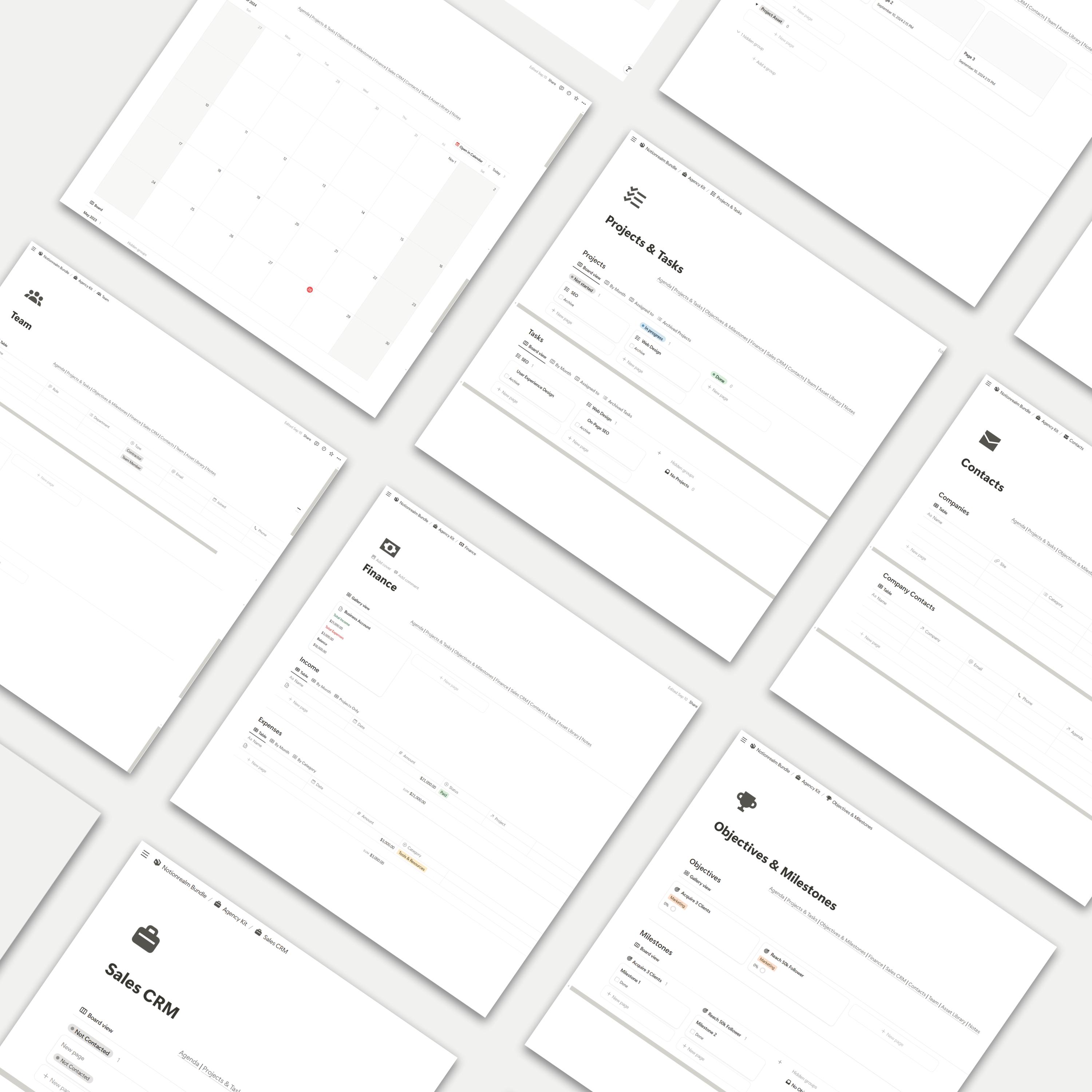 Notion Agency Kit Template | All-in-one Agency CRM & Project Manager ...
