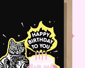 Happy Birthday To You, My Favorite Cat Person: Greeting Card