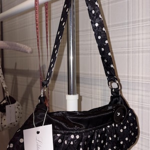 Pure zijden Midnight Button tas