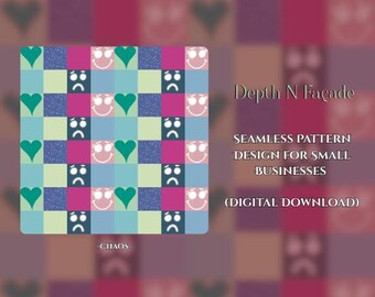 Chaos Abstract Seamless Pattern Design (Digital Download)