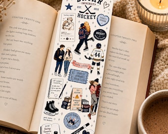 Off campus Hockey Romance printable Bookmark