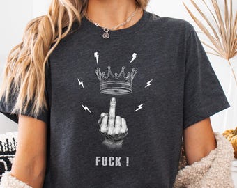 No Kings Shirt, Anti-Authoritarian Protest Tee, Political Statement T-Shirt