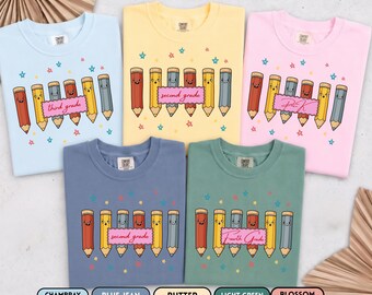 Comfort Colors® Teacher Grade Level Tee, Back to School Teacher Team Shirts, Cute Matching Teacher Shirts, Trendy Teacher Squad Shirts