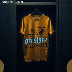 Camiseta divertida de fútbol, ¿Fuera de juego? ¡Jamás lo he oído!, Regalo de fútbol para jóvenes, Camiseta de entrenador de fútbol, Camiseta de fútbol para instituto, Camiseta de fútbol para chicos, Ropa para aficionados al fútbol