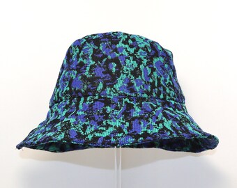 Blue Tweed Bucket Hat