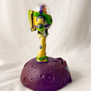 Buzz Lightyear Coin Bank Disney Pixar Toy Story Figure Plastic Dome Helmet Purpl image 6