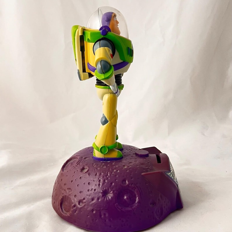 Buzz Lightyear Coin Bank Disney Pixar Toy Story Figure Plastic Dome Helmet Purpl image 6