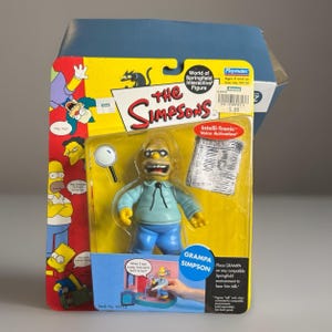 The Simpsons Grandpa Simpson World of Springfield Interactive Figure New