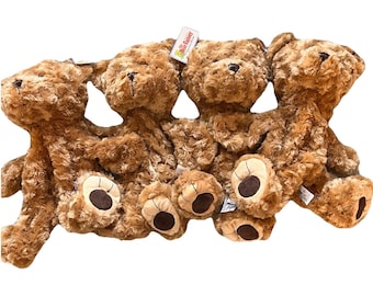 Lote de 4 pieles de peluche sin relleno de The Bear Factory, nuevas con etiquetas, 2001. Crea el tuyo propio.