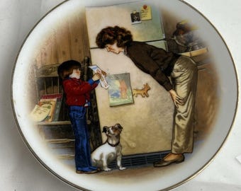 Plato Avon Special Memories - Creación de Amor, Día de la Madre 1985, en su caja original.