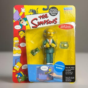 Playmates The Simpsons Montgomery Mr. Burns Interactive Action Figure WOS NIB