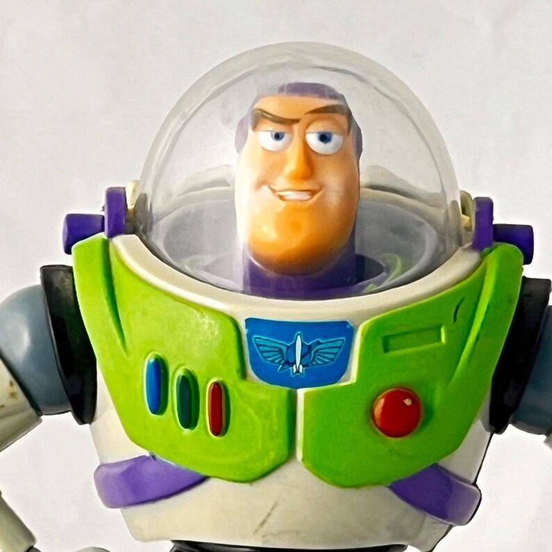 Buzz Lightyear Coin Bank Disney Pixar Toy Story Figure Plastic Dome Helmet Purpl image 2