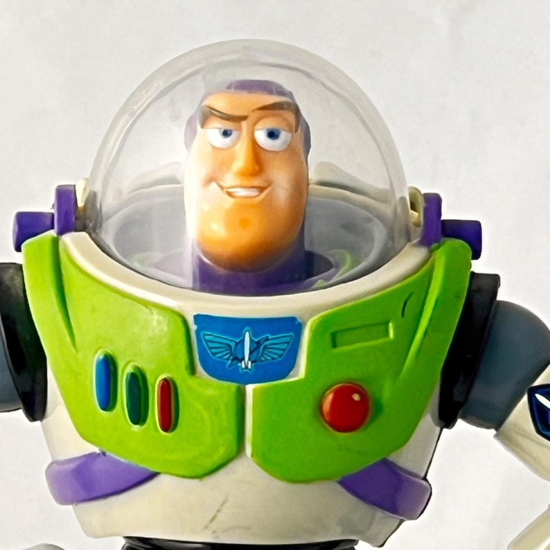 Buzz Lightyear Coin Bank Disney Pixar Toy Story Figure Plastic Dome Helmet Purpl image 3