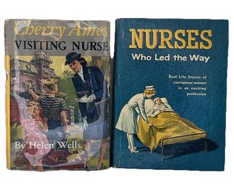 Cherry Ames - Enfermeira Visitadora: Enfermeiras que Abriram Caminho (1947-1961) - Conjunto de 2 Livros Antigos