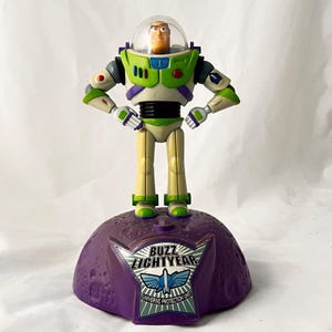 Buzz Lightyear Coin Bank Disney Pixar Toy Story Figure Plastic Dome Helmet Purpl image 1
