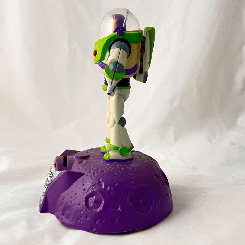 Buzz Lightyear Coin Bank Disney Pixar Toy Story Figure Plastic Dome Helmet Purpl image 4