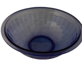Vintage PYREX Cobalt Blue Mixing Serving Bowl #325 Glass Large 2.5L Nesting USA!