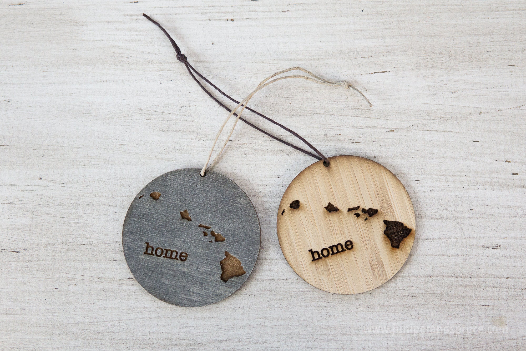 Hawaii Ornament | Rustic Wood | Home | Hawaii Home | Etched | Laser Cut ...