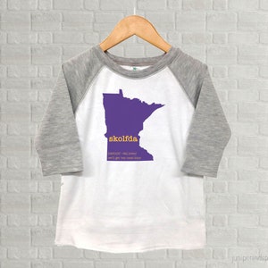 Minnesota Vikings Skol Youth Raglan T 